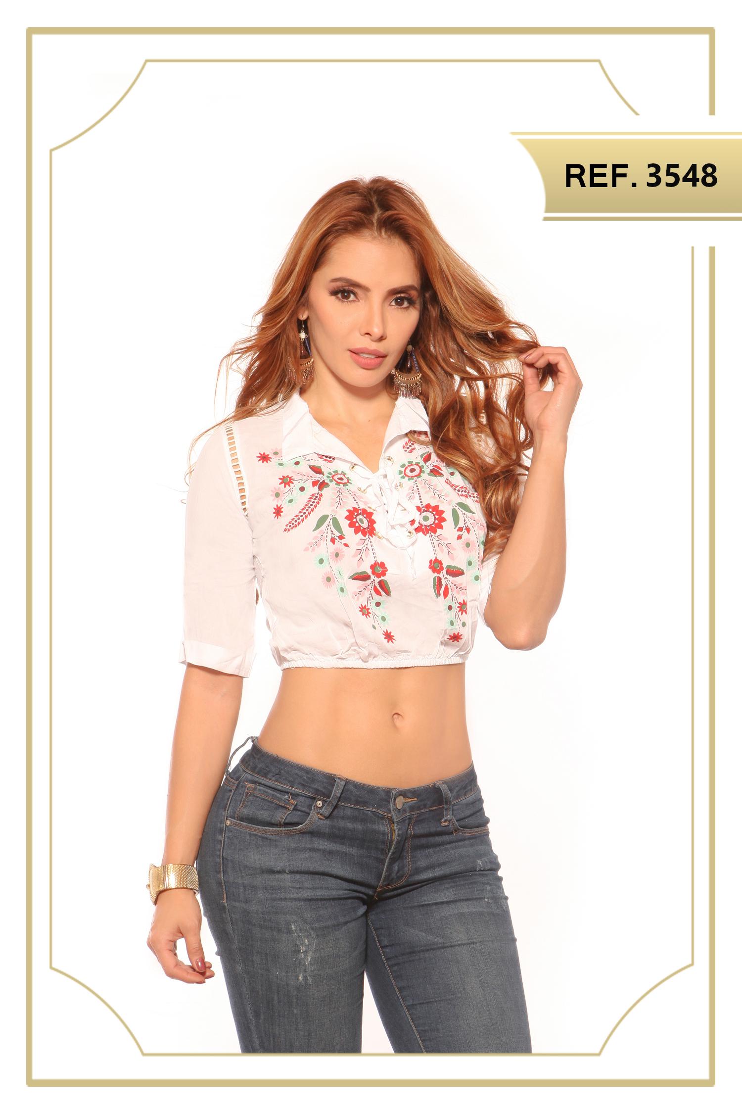 BLUSA DAMA MANGA CORTA 